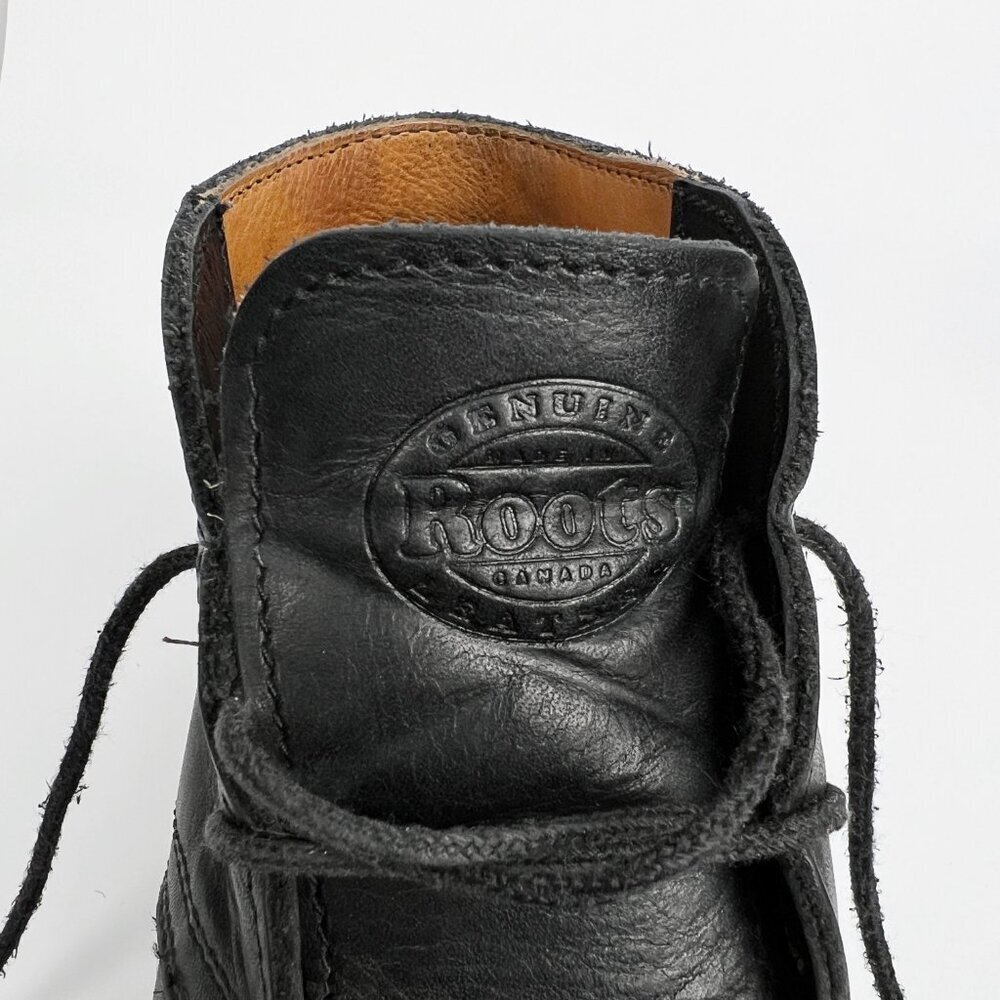 Vintage Roots Leather Short Lace Up Chukka Desert Boots Made In Canada Canadian - Picture 3 of 7
